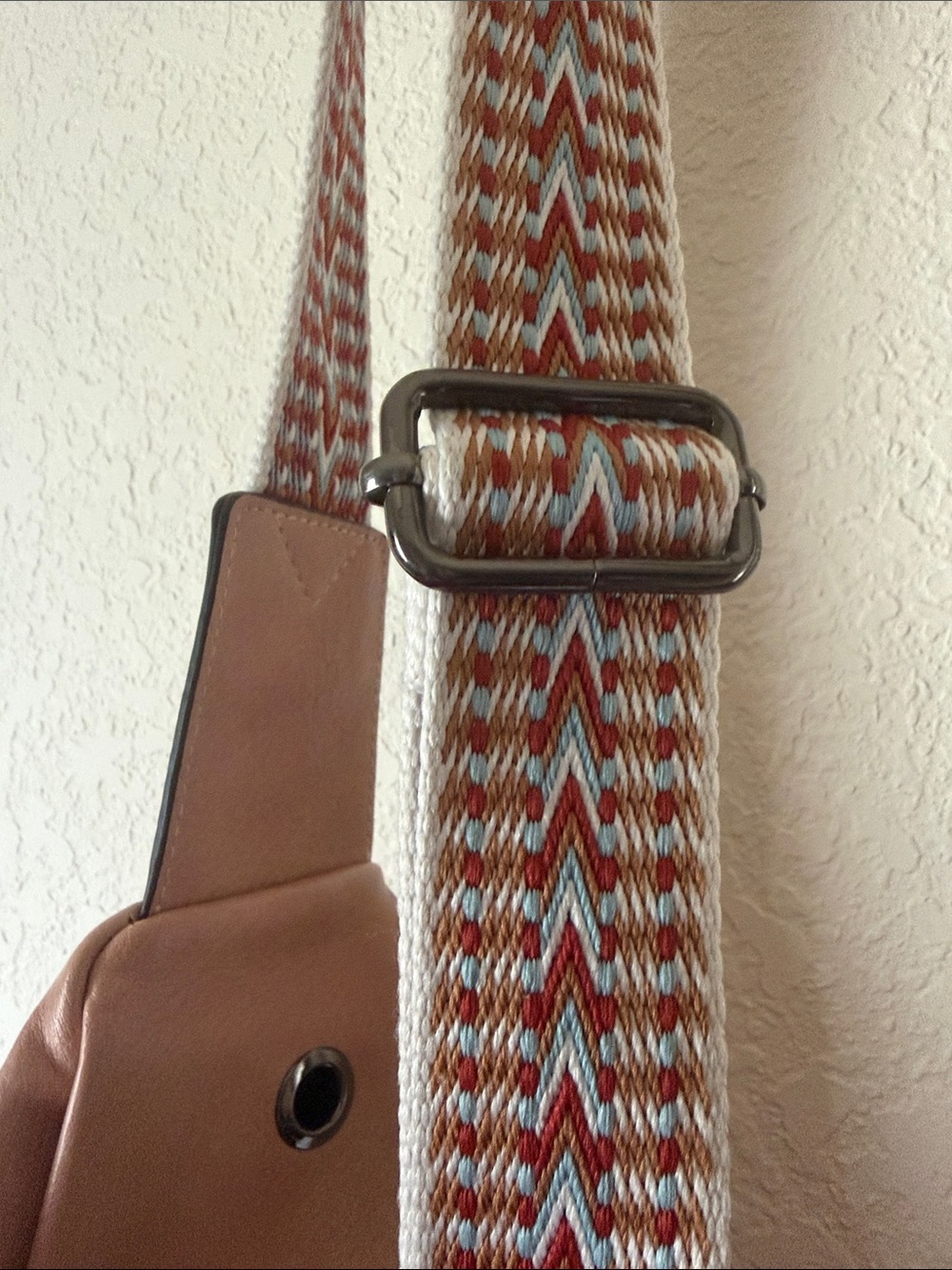 2 Sling Crossbody Bags with Tribal Strap - Picture 6 of 16